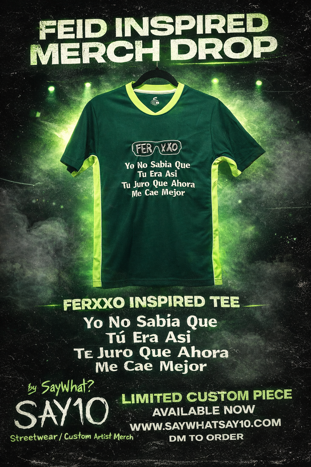 Ferxxo (Feid) SAY10 Jersey (Custom)