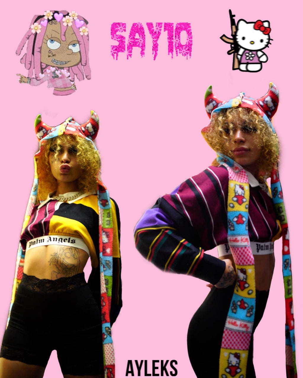 HELLO KITTY HEAD SCARF