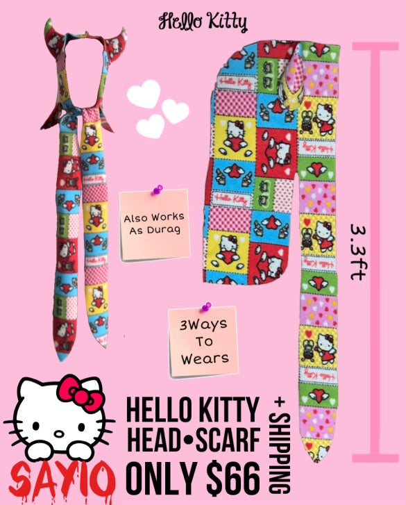 HELLO KITTY HEAD SCARF