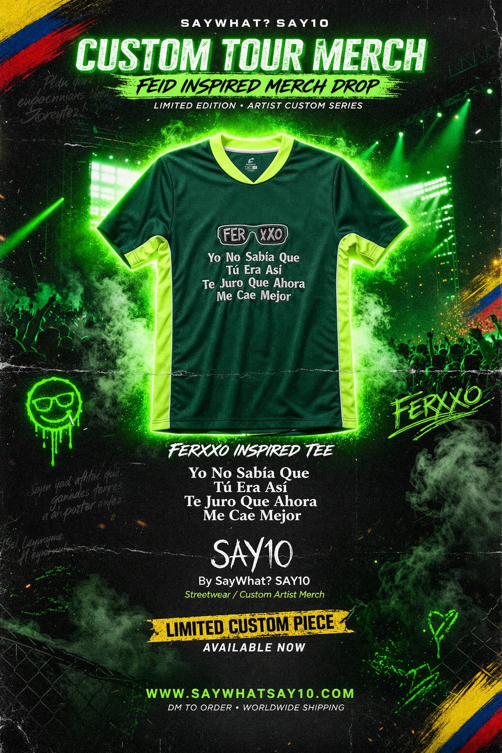 Ferxxo (Feid) SAY10 Jersey (Custom)